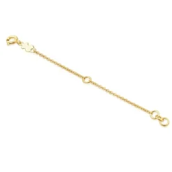 Alargador de collar con baño de oro 18 kt sobre plata Basics^TOUS