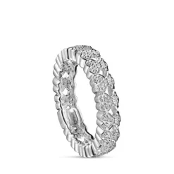 Alianza de oro blanco con diamantes motivo oso Puppies^TOUS Sale