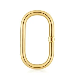 Anilla extra grande con baño de oro 18 kt sobre plata Hold Oval^TOUS Outlet