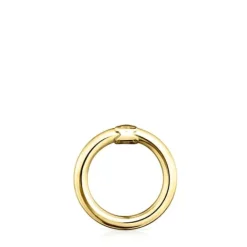 Anilla mediana con baño de oro 18 kt sobre plata Hold^TOUS Discount