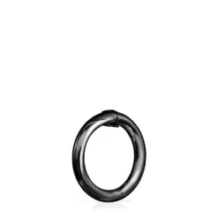 Anilla mediana de plata dark silver Hold^TOUS Online