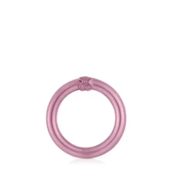 Anilla mediana de en color rosa Hold^TOUS Hot