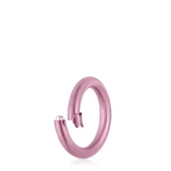 Anilla mediana de en color rosa Hold^TOUS Hot