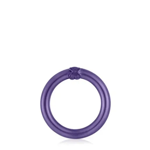 Anilla mediana de en color morado Hold^TOUS Best
