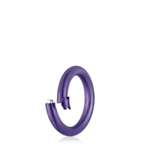 Anilla mediana de en color morado Hold^TOUS Best