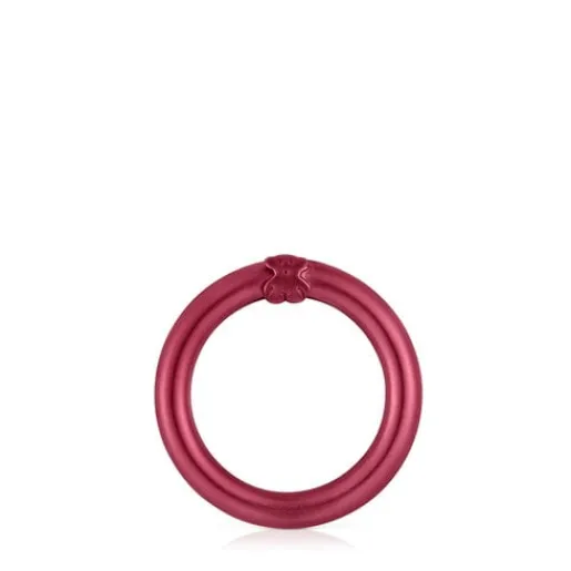Anilla mediana de en color rojo Hold^TOUS Best