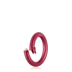 Anilla mediana de en color rojo Hold^TOUS Best