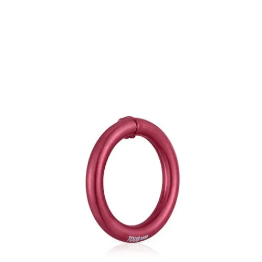 Anilla mediana de en color rojo Hold^TOUS Best