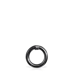Anilla pequeña de plata dark silver Hold^TOUS New