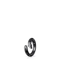 Anilla pequeña de plata dark silver Hold^TOUS New