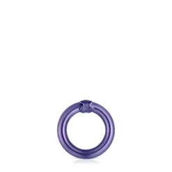 Anilla pequeña de en color morado Hold^TOUS Discount
