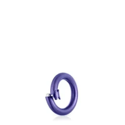 Anilla pequeña de en color morado Hold^TOUS Discount