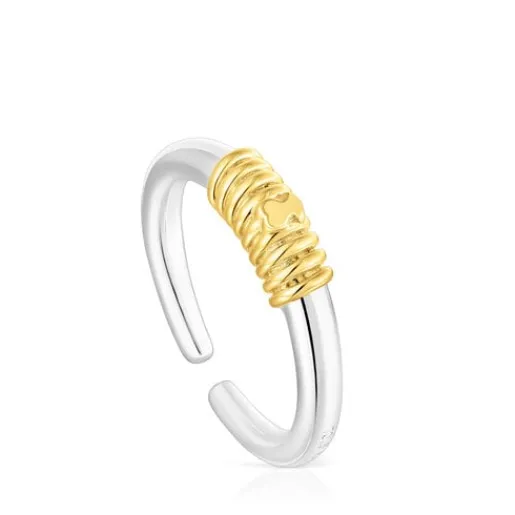 Anillo abierto bicolor Lure^TOUS