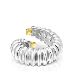 Anillo abierto bicolor Virtual Garden^TOUS Sale