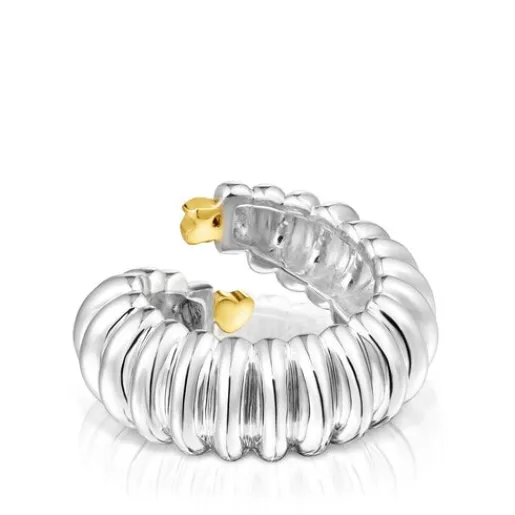 Anillo abierto bicolor Virtual Garden^TOUS Sale