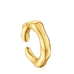 Anillo abierto con baño de oro 18 kt sobre plata Tabit^TOUS Outlet