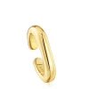 Anillo abierto con baño de oro 18 kt sobre plata Line^TOUS New