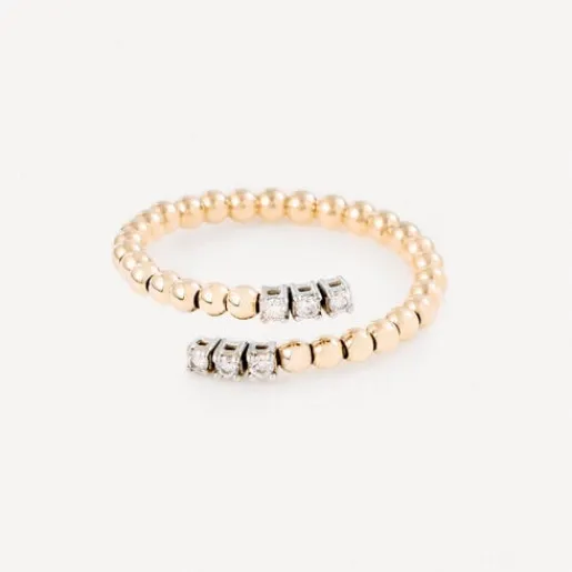 Anillo abierto de oro con diamantes ATELIER^TOUS Outlet