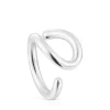 Anillo abierto de plata Bent^TOUS New