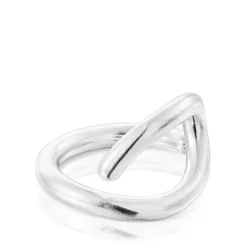 Anillo abierto de plata Bent^TOUS New