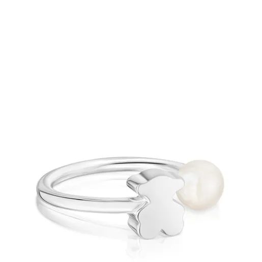 Anillo abierto de plata con perla cultivada Sweet Dolls^TOUS Best