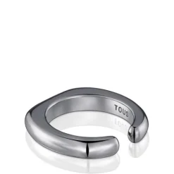 Anillo abierto de plata dark silver Line^TOUS Best