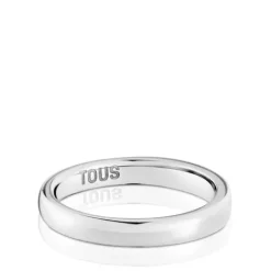 Anillo alianza de boda de oro blanco 3 mm Alianzas^TOUS New
