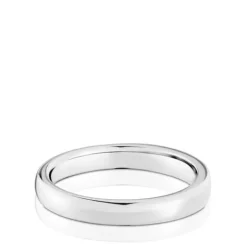 Anillo alianza de boda de oro blanco 3 mm Alianzas^TOUS New