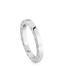 Anillo alianza de boda de oro blanco y diamantes 2,5 mm Alianzas^TOUS
