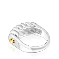 Anillo barra bicolor Virtual Garden^TOUS