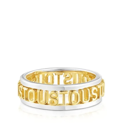 Anillo bicolor Logo^TOUS Hot