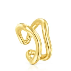 Anillo con baño de oro 18 kt sobre plata Hav^TOUS Hot