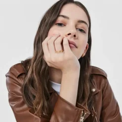Anillo con baño de oro 18 kt sobre plata y siluetas de oso Bear Row^TOUS Sale