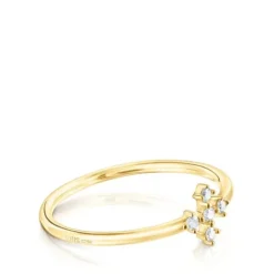 Anillo cruz de y diamantes Les Classiques^TOUS Clearance