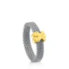 Anillo de acero y oro motivo oso Icon Mesh^TOUS Online