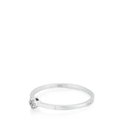 Anillo de oro blanco con diamantes Diamonds^TOUS Clearance