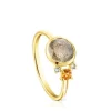 Anillo de oro con labradorita, zafiro y topacio Virtual Garden^TOUS Hot