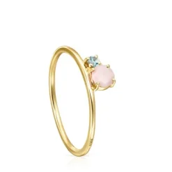 Anillo de con ópalo facetado y topacio  Mini Ivette^TOUS