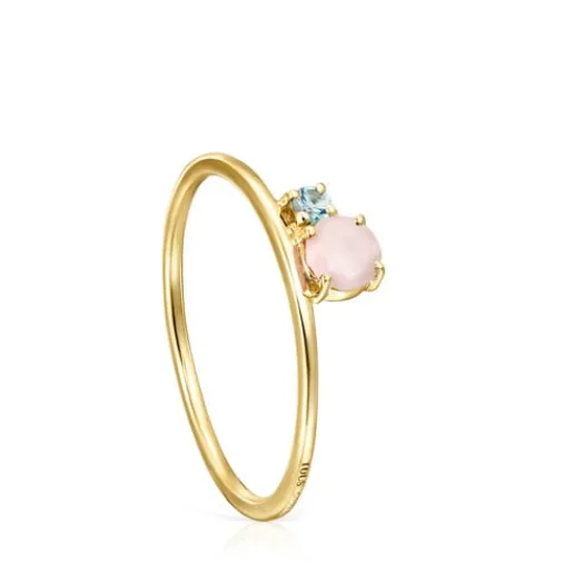 Anillo de con ópalo facetado y topacio Mini Ivette^TOUS