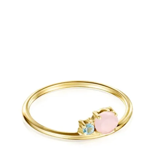 Anillo de con ópalo facetado y topacio Mini Ivette^TOUS