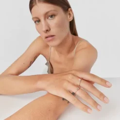 Anillo de con prasiolita facetada y amatista  Mini Ivette^TOUS