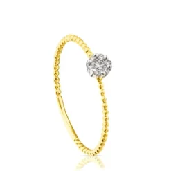 Anillo de con rosetón de diamantes Brillants^TOUS New