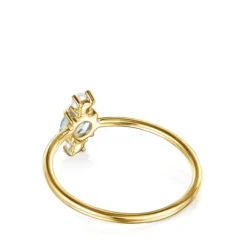 Anillo de con topacio facetado y perla  Mini Ivette^TOUS Discount
