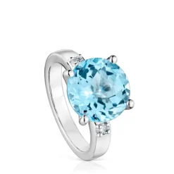 Anillo de con diamante y topacio Basic Colors^TOUS Online