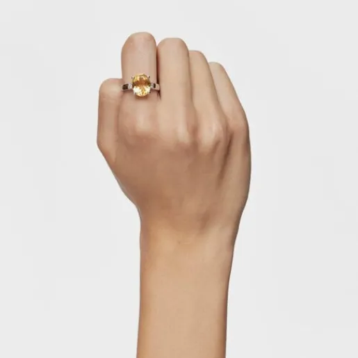 Anillo de con diamantes y citrino Basic Colors^TOUS