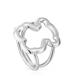 Anillo de plata motivo silueta oso  New Carrusel^TOUS New