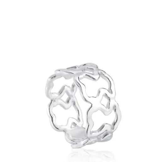 Anillo de plata motivos oso New Carrusel^TOUS Discount