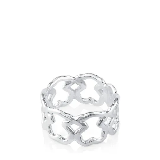 Anillo de plata motivos oso New Carrusel^TOUS Discount