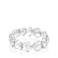 Anillo de plata motivos oso, corazón y flor Mini Icons^TOUS Hot