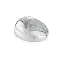 Anillo de plata y ónix facetado forma oso pequeño Color^TOUS Clearance